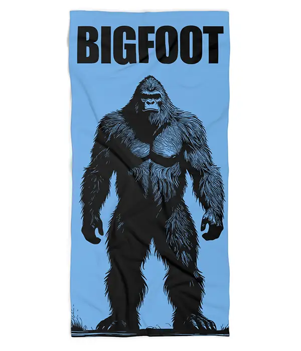 Bigfoot Sasquatch Beach Towel
