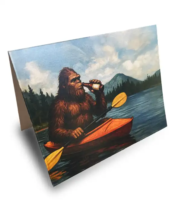 Bigfoot Birthday Greeting Card