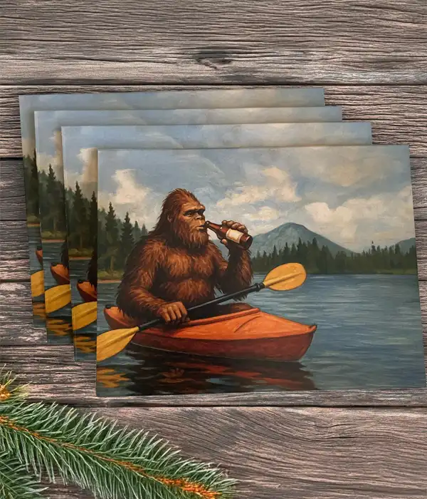 Bigfoot Birthday Greeting Card