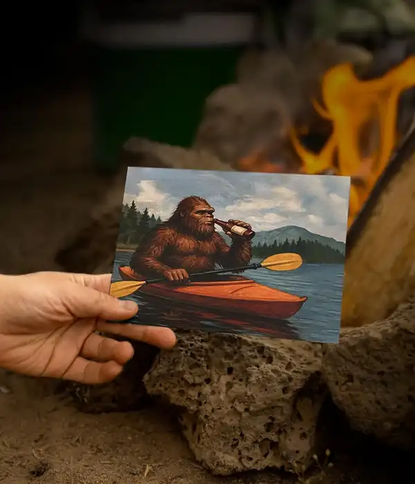 Bigfoot Birthday Greeting Card