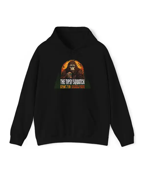 Bigfoot Beer Drinking Graphic Hoodie