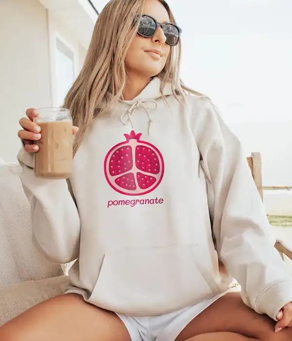 Cozy Pomegranate Unisex Hoodie