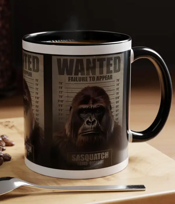 Bigfoot Police Mugshot Coffee Mug
