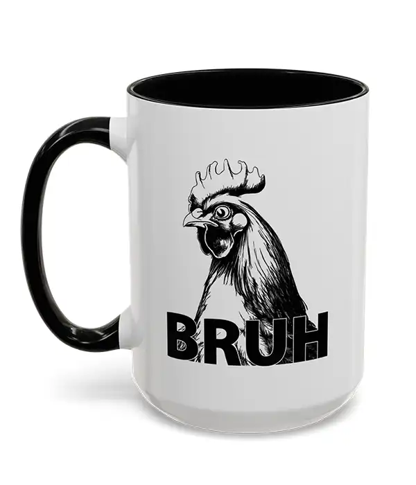 Bruh Rooster Coffee Mug