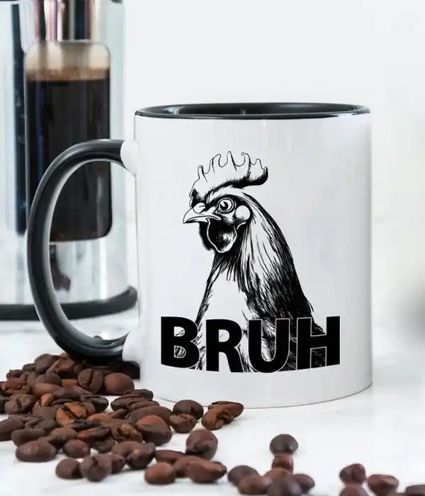 Bruh Rooster Coffee Mug