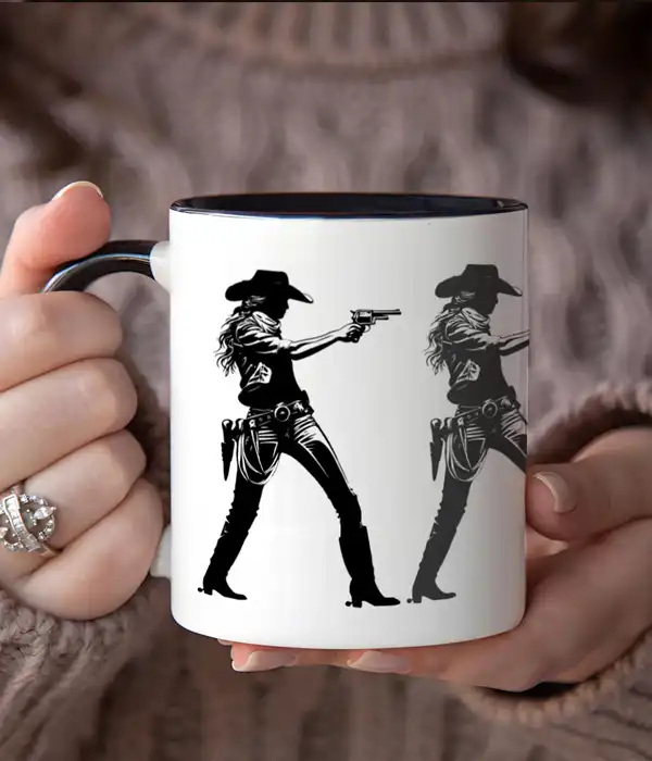 Modern Cowgirl Coffee Tea Mug