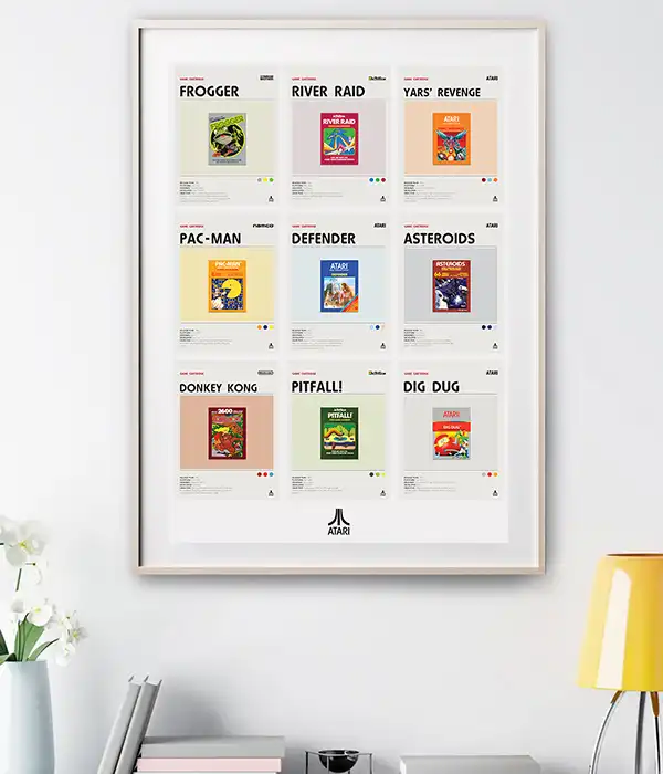Atari 2600 Game Cover Art Digital Download