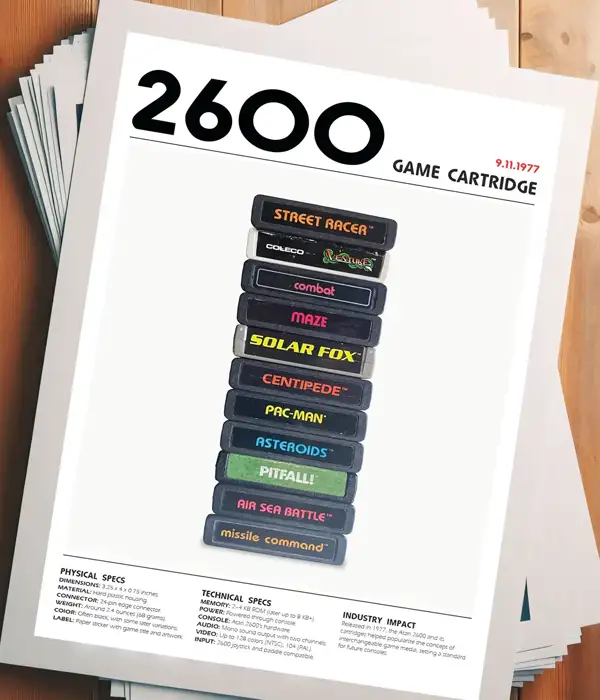 Retro Atari 2600 Gaming Poster Print