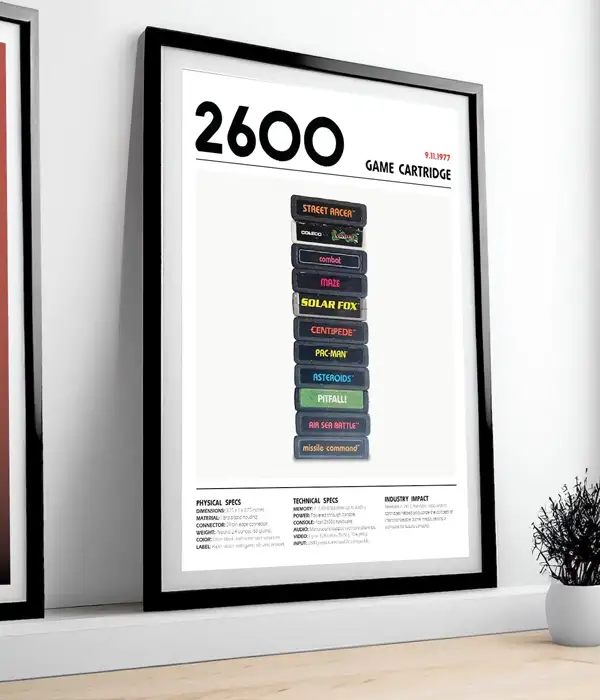 Retro Atari 2600 Gaming Poster Print
