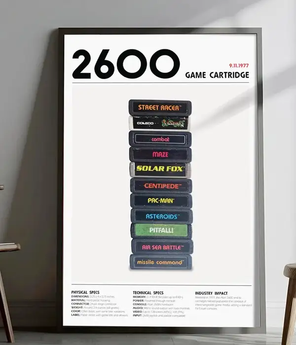 Retro Atari 2600 Gaming Poster Print