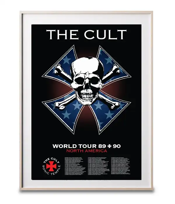 The Cult Sonic Temple Poster Digital Download 