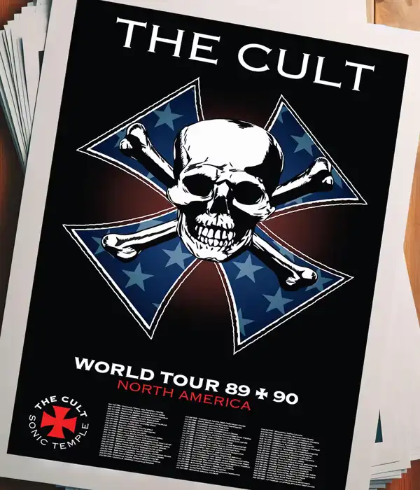 The Cult Sonic Temple Poster Digital Download 