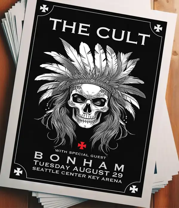 The Cult Concert Poster Digital Download