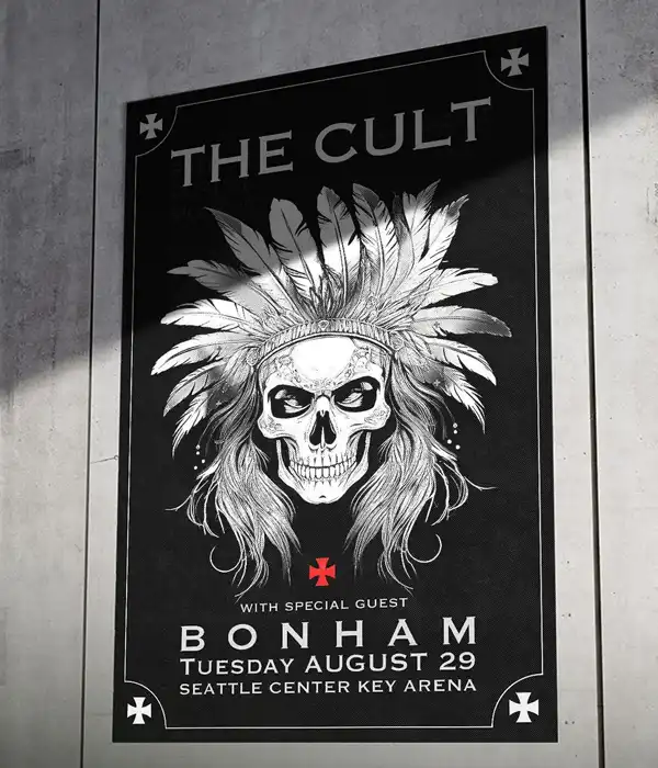 The Cult Concert Poster Digital Download