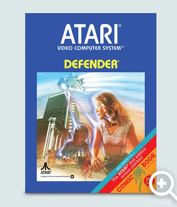 Defender Atari 2600 Poster Digital Download