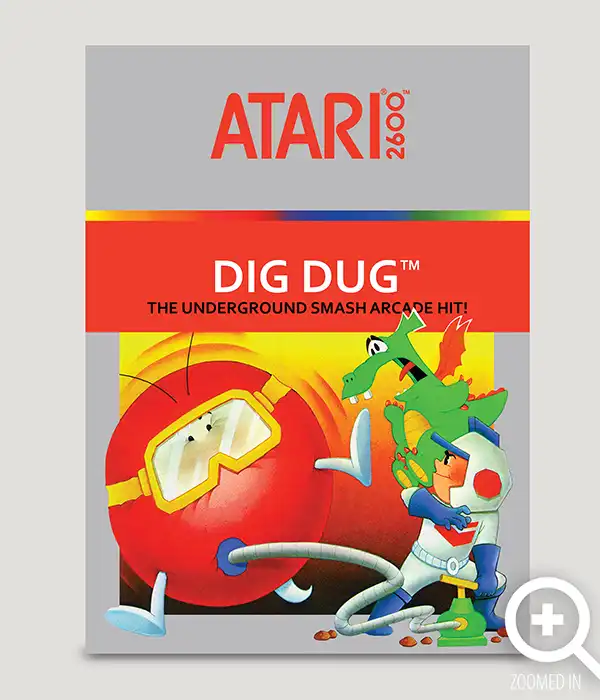 Dig Dug Atari 2600 Poster Digital Download