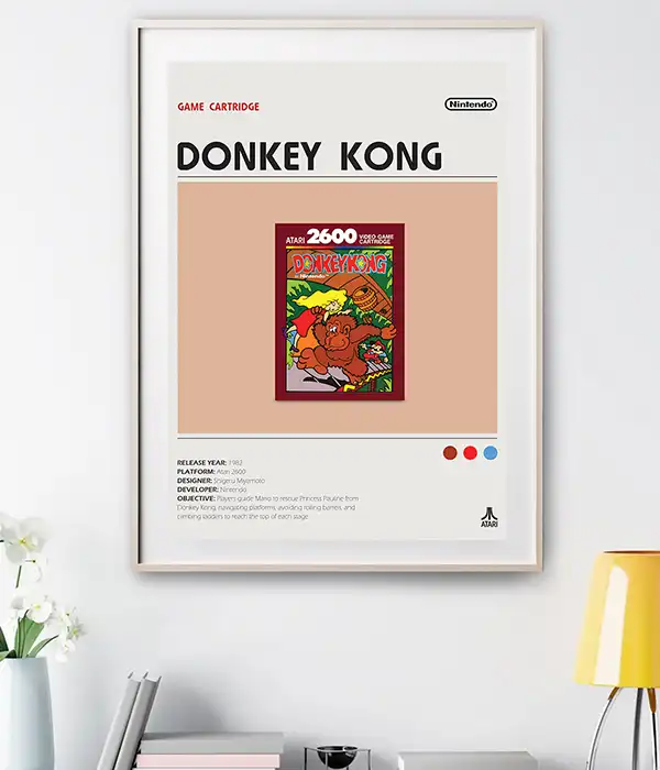 Donkey Kong Atari 2600 Poster Digital Download