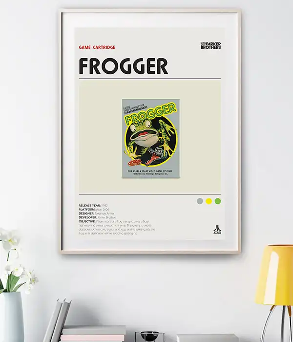 Frogger Atari 2600 Poster Digital Download