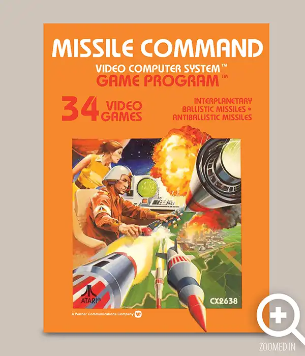 Missile Command Atari 2600 Poster Digital Download