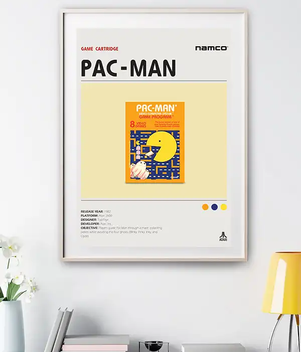 Pac-Man Atari 2600 Poster Digital Download