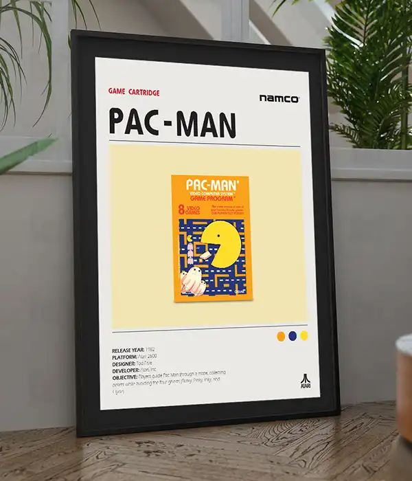 Pac-Man Atari 2600 Poster Digital Download