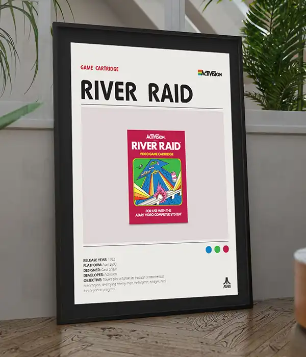 River Raid Atari 2600 Poster Digital Download