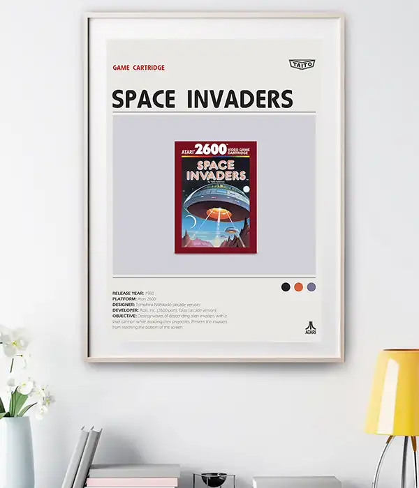 Space Invaders Atari 2600 Poster Digital Download