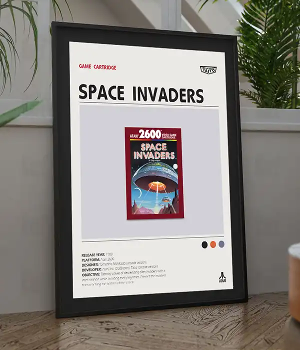 Space Invaders Atari 2600 Poster Digital Download