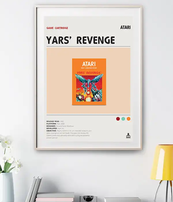 Yars Revenge Atari 2600 Poster Digital Download