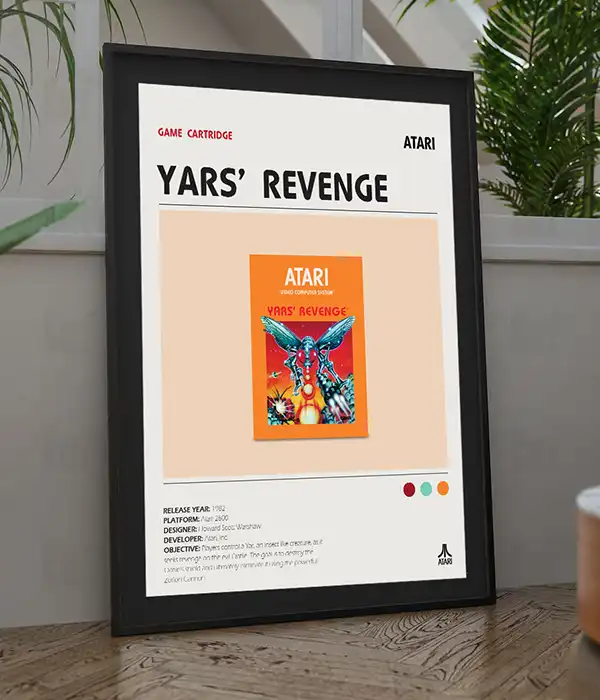 Yars Revenge Atari 2600 Poster Digital Download