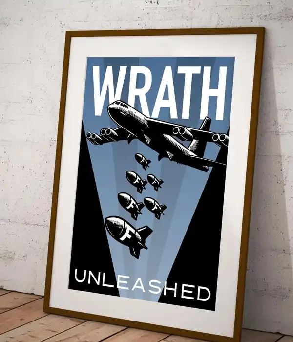 Wrath Unleashed F-Bomb Retro Poster Print