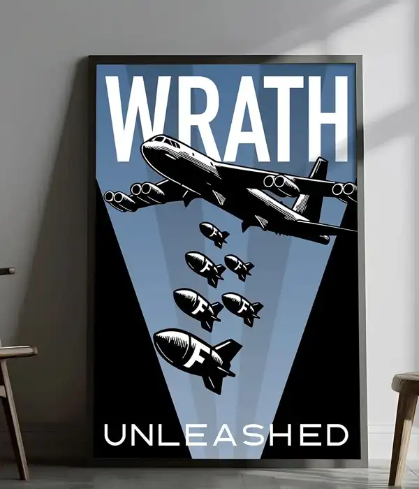 Wrath Unleashed F-Bomb Retro Poster Print
