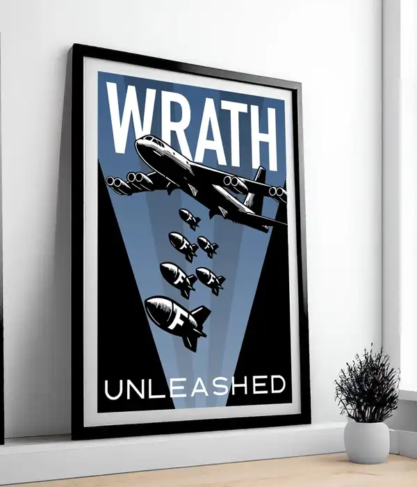 Wrath Unleashed F-Bomb Retro Poster Print
