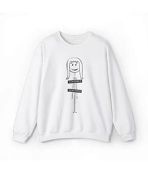 Funny Naked Stick Figure Sweatshirt