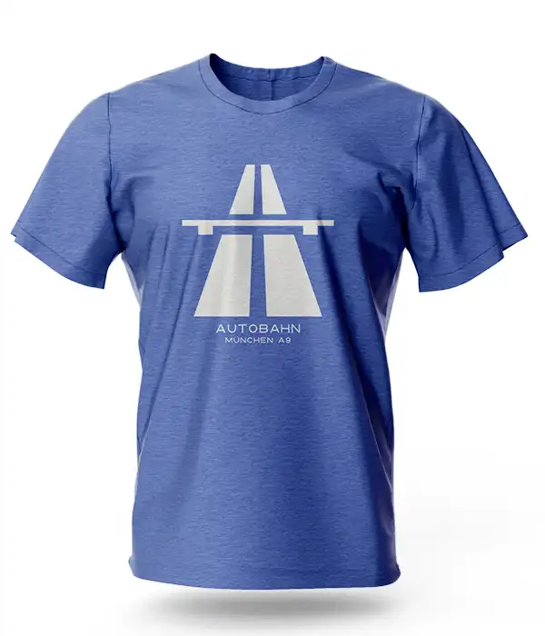 German Minimalist Autobahn Sign T-Shirt