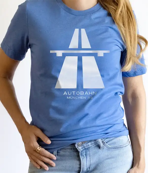 German Minimalist Autobahn Sign T-Shirt