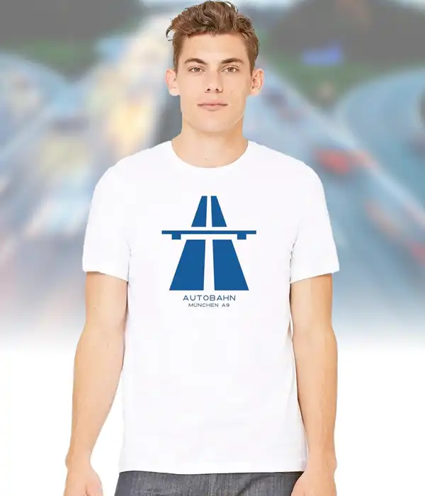 German Minimalist Autobahn Sign T-Shirt