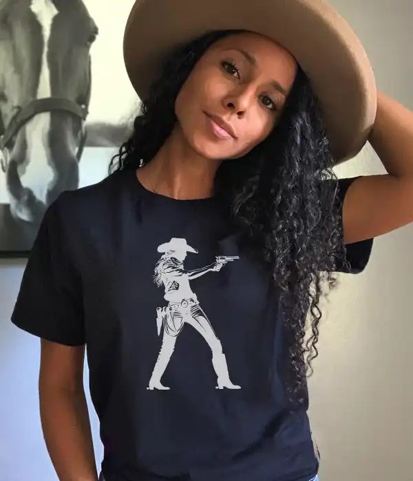 Modern Woman Cowgirl Gunslinger T-Shirt