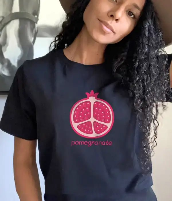 Trendy Pomegranate Graphic T-Shirt
