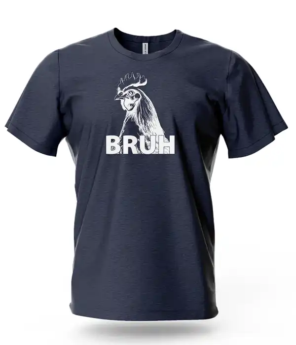 Bruh Graphic Rooster T-Shirt 