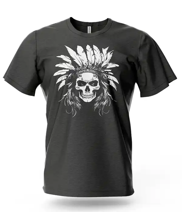 Skull Headdress Graphic T-Shirt