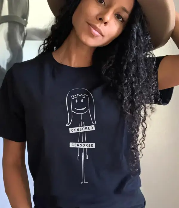 Funny Naked Stick Figure T-Shirt