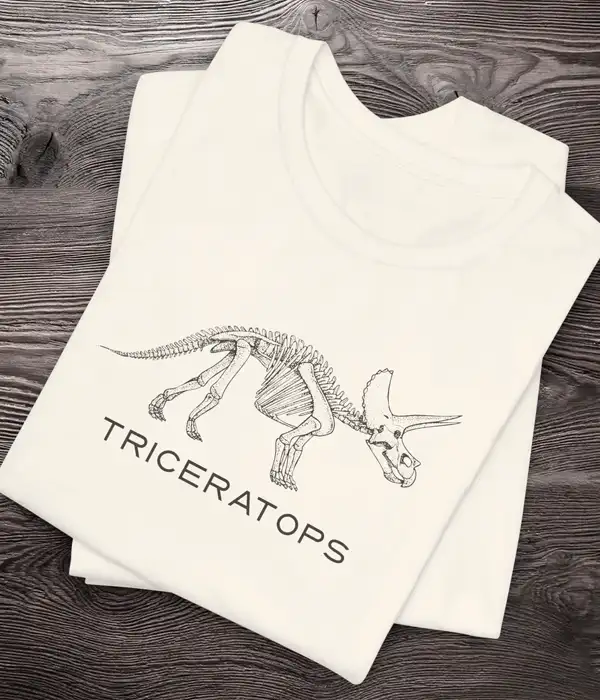Triceratops Dinosaur Graphic T-Shirt