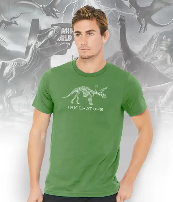 Triceratops Dinosaur Graphic T-Shirt
