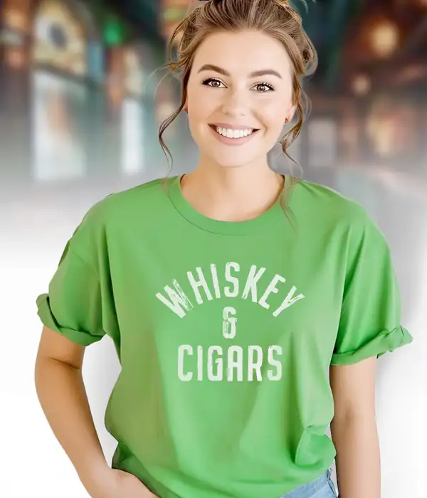 Whiskey and Cigars Irish T-Shirt