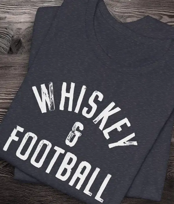 Classic Football and Whiskey T-Shirt